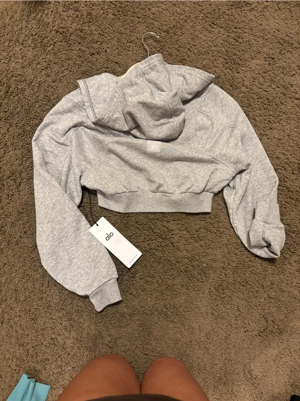 Alo sweet escape cropped zip up